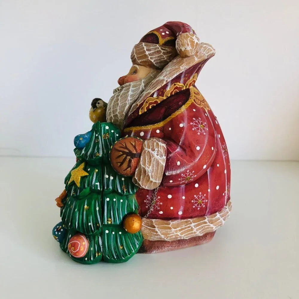 Derevo Collection G. DeBrekht‎ Secret Surprise Santa Box Figurine Box
